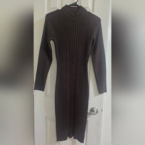 VENUS Chocolate Long Sleeve Dress